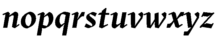GTSectraLCG BoldItalic Font LOWERCASE