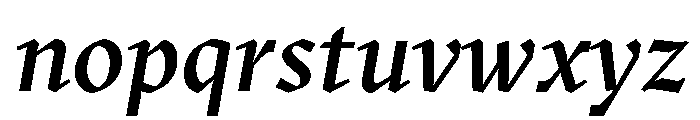 GTSectraLCG MediumItalic 2 Font LOWERCASE