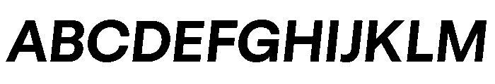 GTStandard LBoldOblique Font UPPERCASE