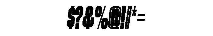 GTStandard LCompressedBlackOblique Font OTHER CHARS
