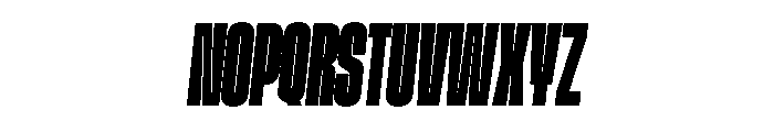GTStandard LCompressedBlackOblique Font UPPERCASE