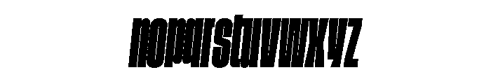 GTStandard LCompressedBlackOblique Font LOWERCASE