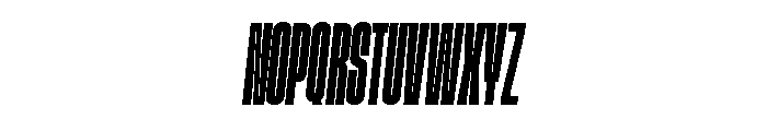 GTStandard LCompressedBoldOblique Font UPPERCASE