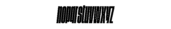 GTStandard LCompressedBoldOblique Font LOWERCASE