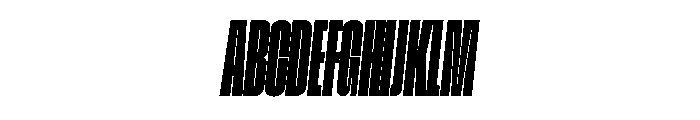 GTStandard LCompressedHeavyOblique Font UPPERCASE