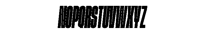GTStandard LCompressedHeavyOblique Font UPPERCASE