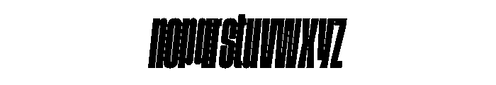 GTStandard LCompressedHeavyOblique Font LOWERCASE