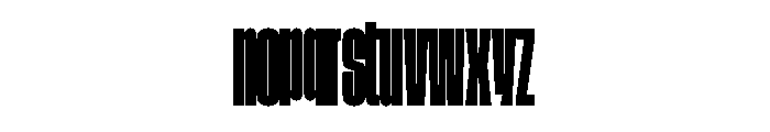 GTStandard LCompressedHeavy Font LOWERCASE