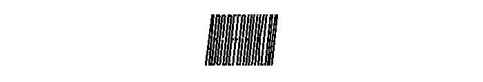 GTStandard LCompressedLightOblique Font UPPERCASE
