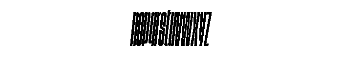 GTStandard LCompressedMediumOblique Font LOWERCASE