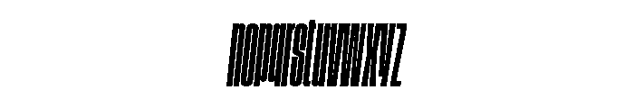 GTStandard LCompressedSemiboldOblique 2 Font LOWERCASE