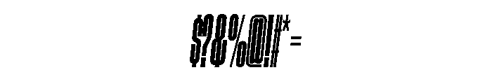 GTStandard LCompressedSemiboldOblique Font OTHER CHARS