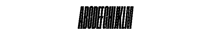 GTStandard LCompressedSemiboldOblique Font UPPERCASE