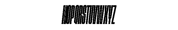 GTStandard LCompressedSemiboldOblique Font UPPERCASE