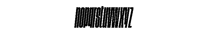 GTStandard LCompressedSemiboldOblique Font LOWERCASE