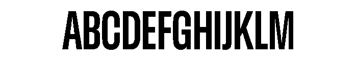 GTStandard LCondensedBold Font UPPERCASE