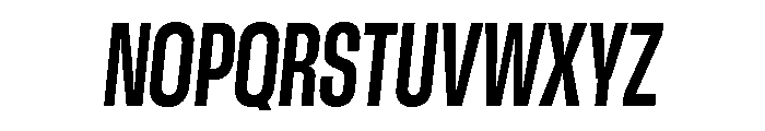 GTStandard LCondensedBoldOblique 2 Font UPPERCASE