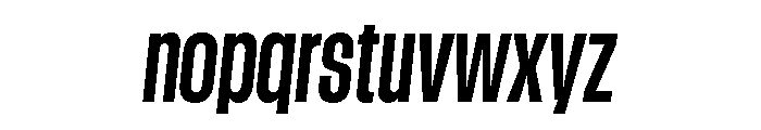 GTStandard LCondensedBoldOblique Font LOWERCASE