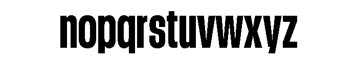 GTStandard LCondensedHeavy 2 Font LOWERCASE