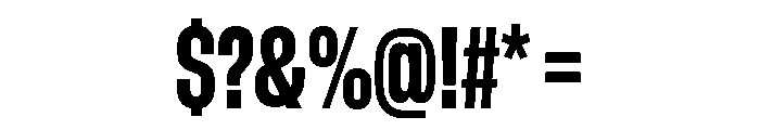 GTStandard LCondensedHeavy Font OTHER CHARS