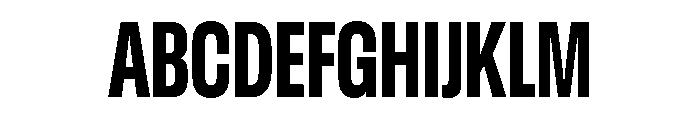 GTStandard LCondensedHeavy Font UPPERCASE