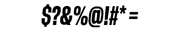 GTStandard LCondensedHeavyOblique 2 Font OTHER CHARS