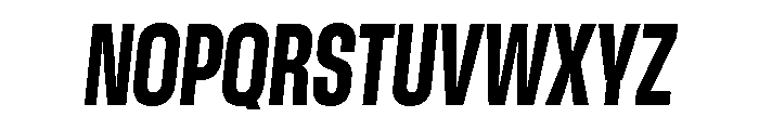 GTStandard LCondensedHeavyOblique 2 Font UPPERCASE