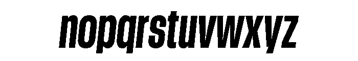 GTStandard LCondensedHeavyOblique 2 Font LOWERCASE