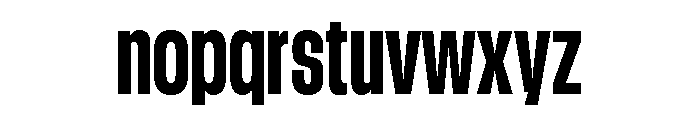 GTStandard LCondensedHeavy Font LOWERCASE