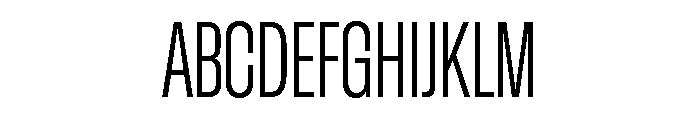 GTStandard LCondensedLight Font UPPERCASE