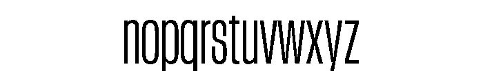 GTStandard LCondensedLight Font LOWERCASE
