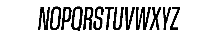 GTStandard LCondensedMediumOblique 2 Font UPPERCASE