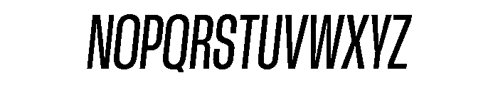 GTStandard LCondensedMediumOblique Font UPPERCASE