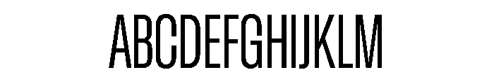 GTStandard LCondensedRegular 2 Font UPPERCASE
