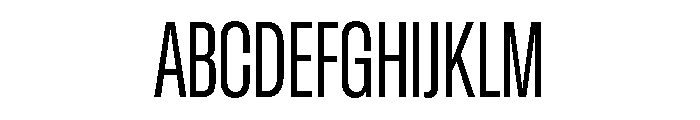 GTStandard LCondensedRegular Font UPPERCASE