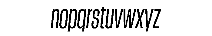 GTStandard LCondensedRegularOblique Font LOWERCASE