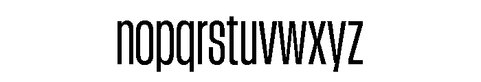 GTStandard LCondensedRegular Font LOWERCASE