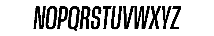 GTStandard LCondensedSemiboldOblique Font UPPERCASE