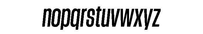GTStandard LCondensedSemiboldOblique Font LOWERCASE