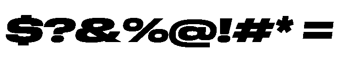 GTStandard LExpandedBlackOblique Font OTHER CHARS