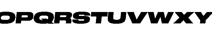 GTStandard LExpandedBlackOblique Font UPPERCASE