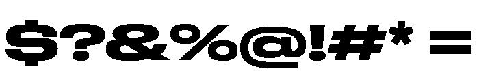 GTStandard LExpandedHeavy Font OTHER CHARS