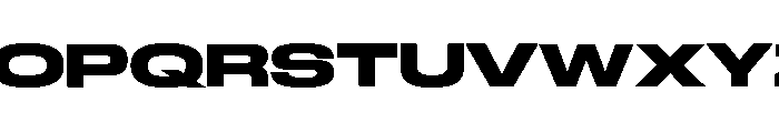 GTStandard LExpandedHeavy Font UPPERCASE