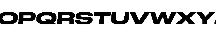 GTStandard LExpandedHeavyOblique Font UPPERCASE