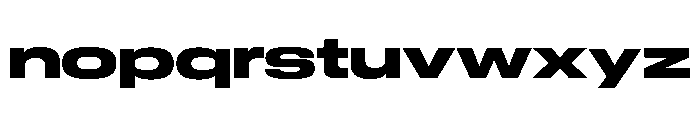 GTStandard LExpandedHeavy Font LOWERCASE