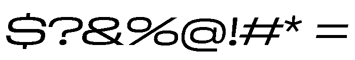 GTStandard LExpandedLightOblique 2 Font OTHER CHARS