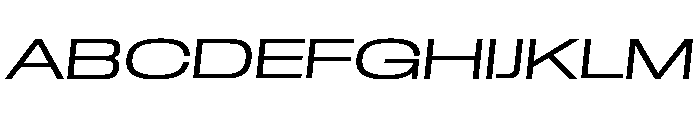 GTStandard LExpandedLightOblique 2 Font UPPERCASE