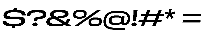 GTStandard LExpandedMediumOblique 2 Font OTHER CHARS