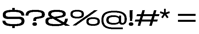 GTStandard LExpandedRegular Font OTHER CHARS