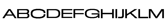GTStandard LExpandedRegular Font UPPERCASE